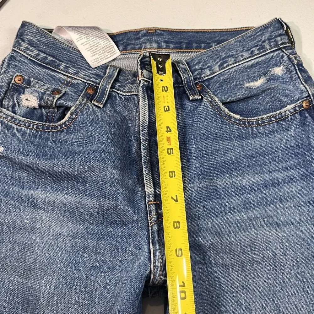 Levi's 501 Women's 27x26 Premium Denim Blue Jeans EUC No Size Tag - Picture 6 of 11